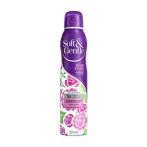 اسپری ضد تعریق سافت اند جنتل Soft & Gentle Rose Fever