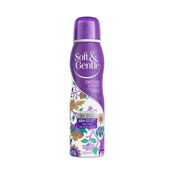 اسپری ضد تعریق سافت اند جنتل Soft & Gentle Orchid Desire